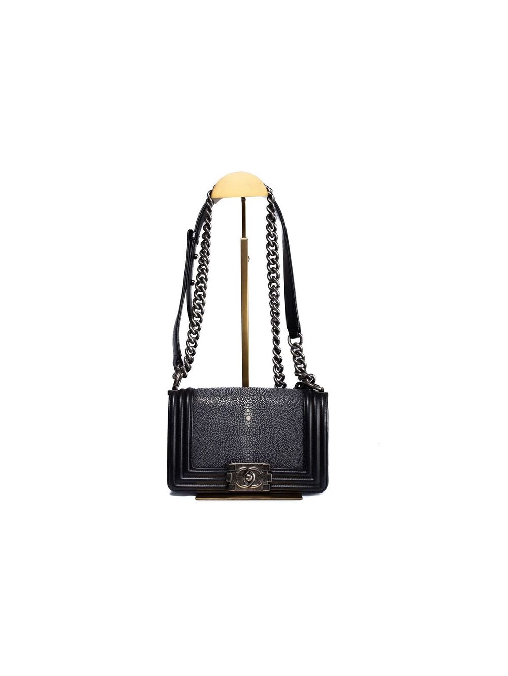 Chanel Boy Bag – Stingray (Galuchat) Leather, Black